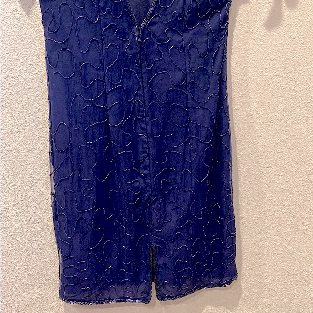 Vtg beaded Sequins Dress‎ - Picture 8 of 10
